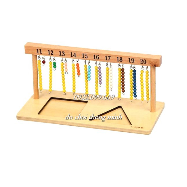 Giá treo các chuỗi hạt màu  Teen Bead Hanger - GIÁO CỤ MONTESSORI