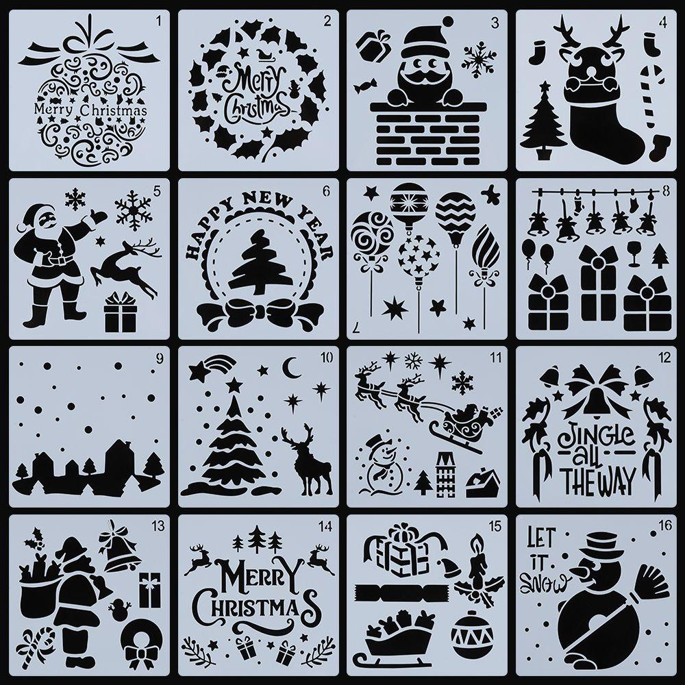 Set 16 Tấm Thẻ Giấy Dập Nổi Trang Trí Album