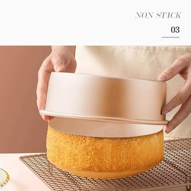 Khuân làm bánh nướng bánh set 5 khuân nướng bánh chất liệu thép carbon cao cấp chịu nhiệt chống dính nhiều kích thước .