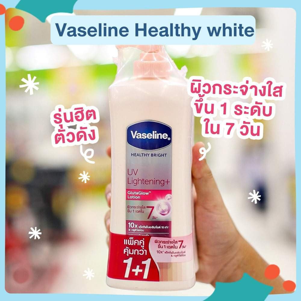 Sữa Dưỡng Thể Trắng Hồng Vaseline UV Lightening 10X 400ml- 600ml (mẫu mới 10x)