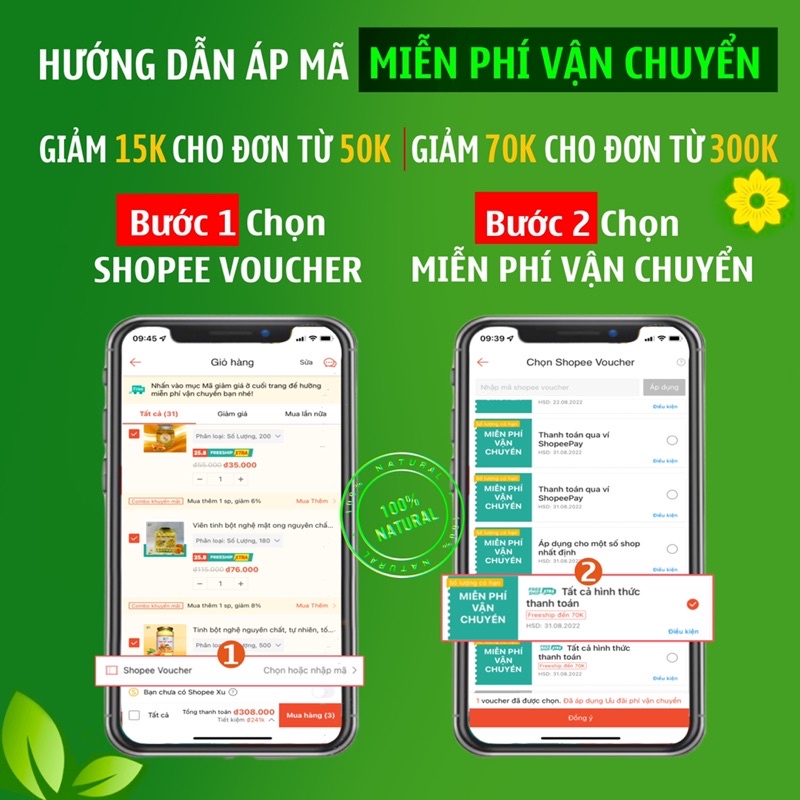 Tinh bột nghệ nguyên chất, tự nhiên, hữu cơ NATURAL PRODUCT TBN100G