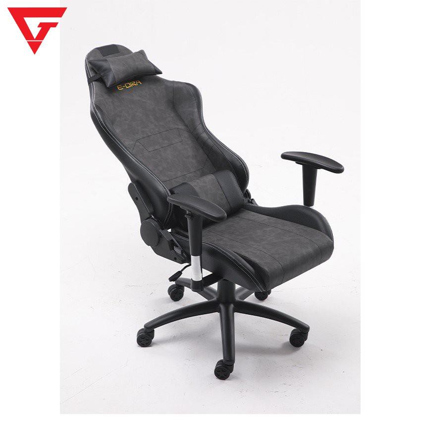 Ghế Gaming E-Dra Midnight EGC205 Black/Gray Dành cho game thủ, streamer, làm việc studio - Bảo hành chính hãng 24 tháng