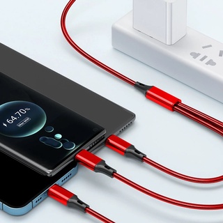 Dây Cáp Sạc USB Loại C Micro USB 3 Trong 1 Cho Điện Thoại Android