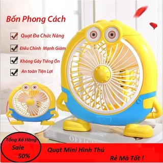 Quạt hình thú mini để bàn tiện lợi dễ thương