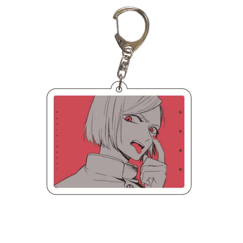 flowersqueen Móc Khóa Nhựa Acrylic Hình Nhân Vật Anime Dễ Thương