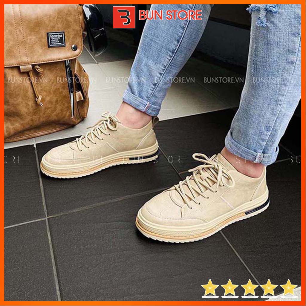 Giày Nam cao cấp Bun Store - Giày da Nam Sneaker thời trang sang xịn G9823N