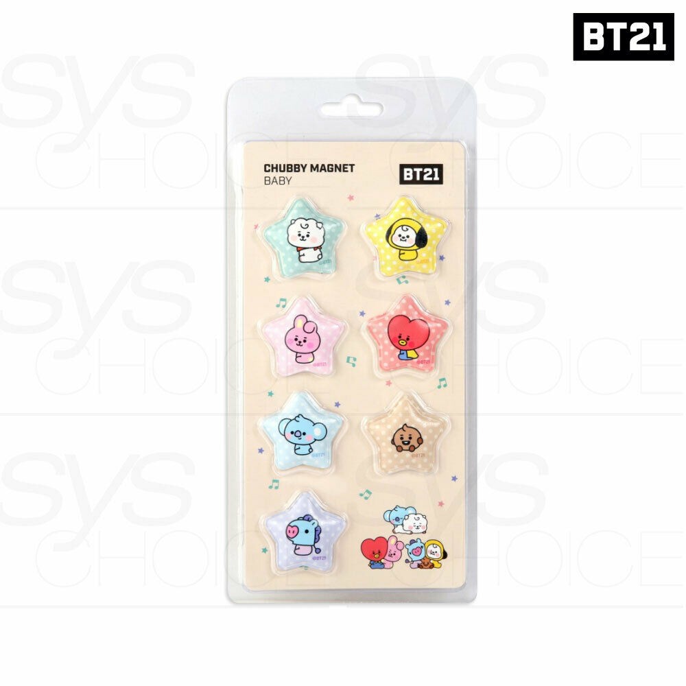 BTS BT21 Hàng chính thức CHUBBY Magnet 7SET Baby Ver