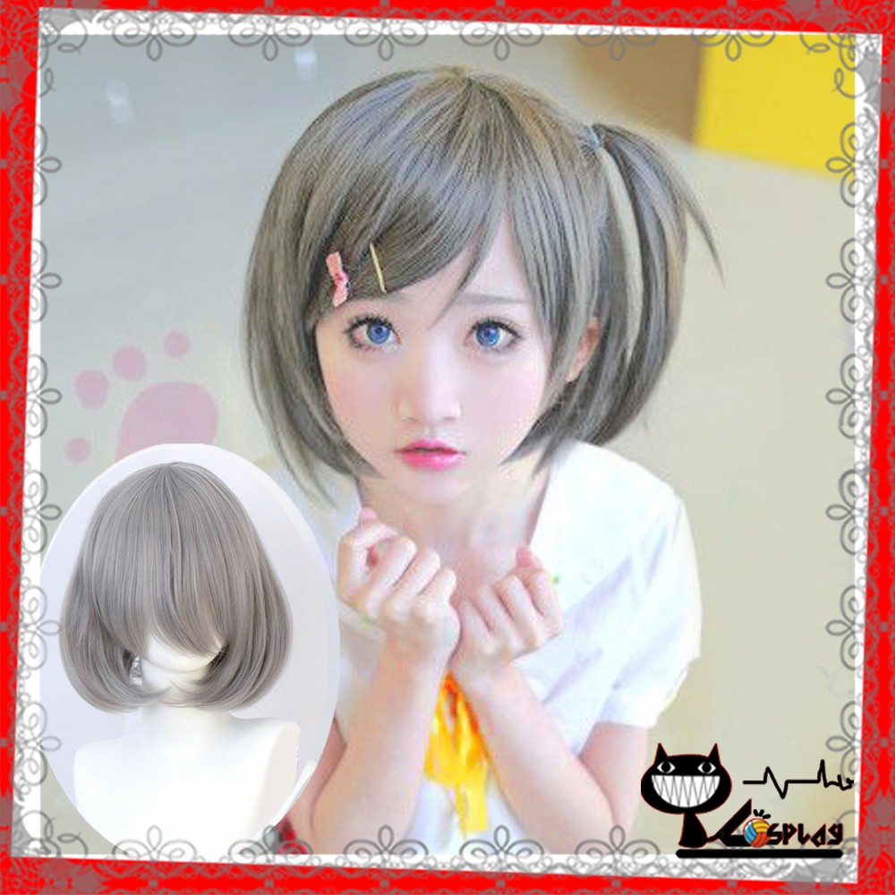 [Sẵn] Wig/tóc giả Tsutsukakushi Tsukiko (cơ bản nữ cúp ngắn màu xám) tại Miu Cosplay