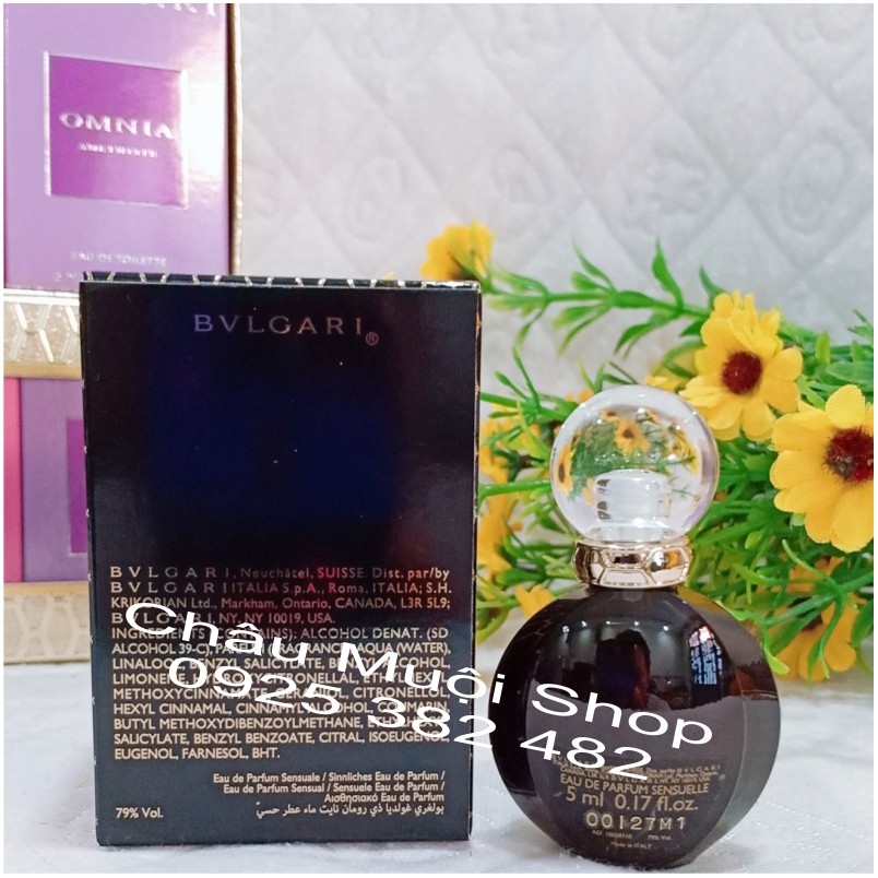 Nước Hoa Mini Bvlgari Goldea  The Roman Night  - 5ml -Quyến Rũ Sang Trọng