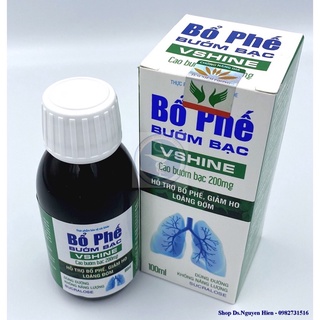 siro bổ phế bướm bạc Vshine 100ml