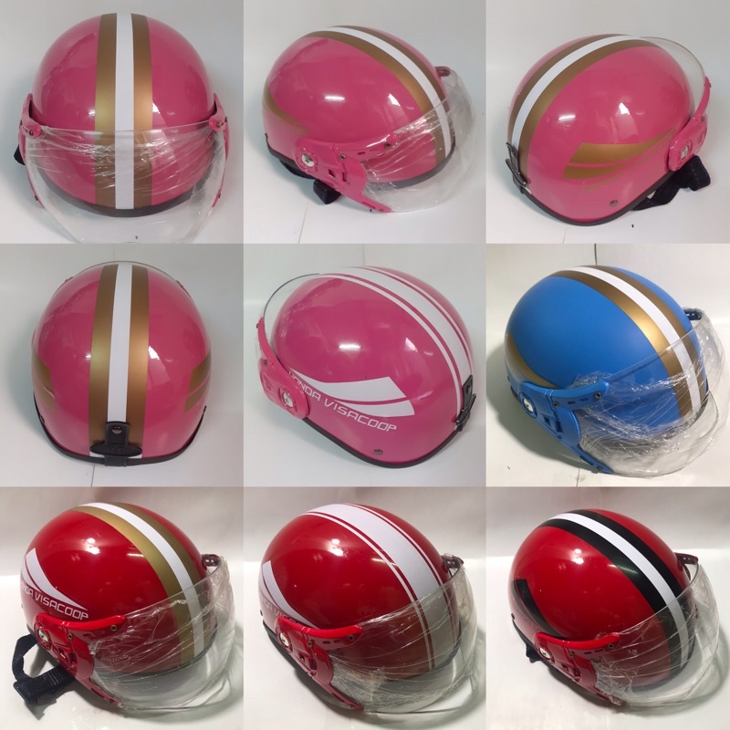 MŨ BẢO HIỂM NỬA ĐẦU 1/2 CÓ KÍNH, GP và Honda Visacoop