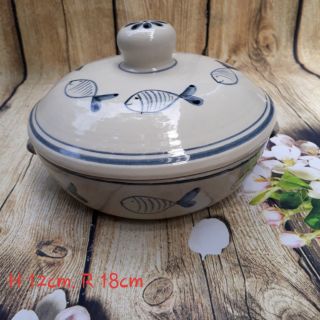 Phạng cơm, âu canh, bát úp mì, muối cà, đựng mỡ... Hàng gốm sứ vuốt tay Bát Tràng