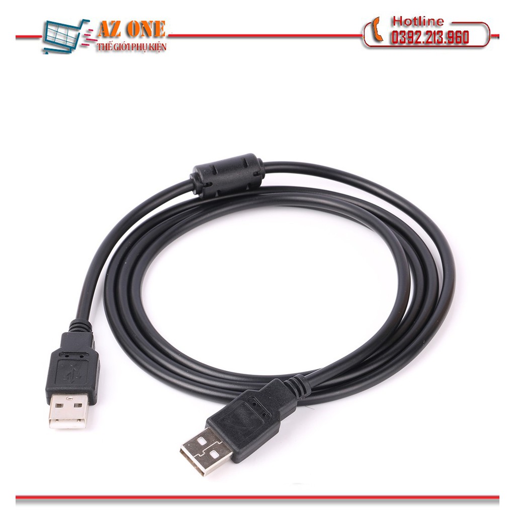 Cáp USB hai đầu đực dài 1.5m màu đen