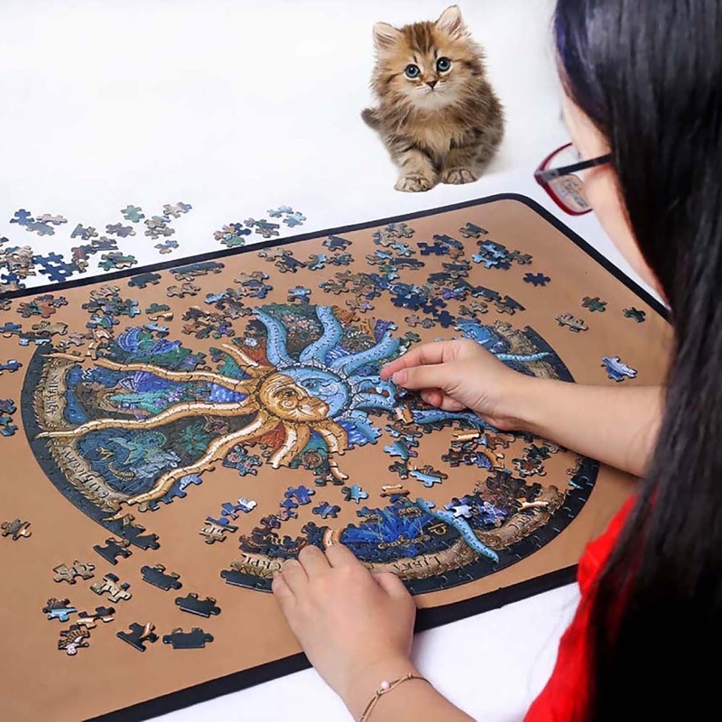 Bộ Tranh Ghép Xếp Hình 1000 Mảnh Jigsaw Puzzle Chủ Đề Hành Tinh Đường Kính Kích Thước 70*70cm, Đồ Chơi Cho Bé
