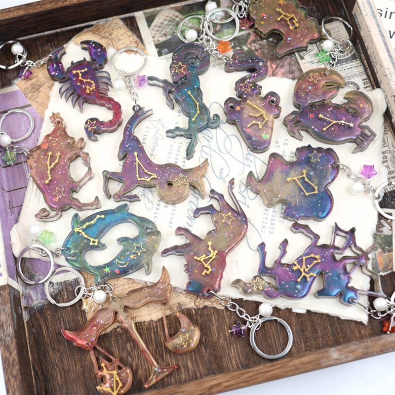 Bộ 2 Khuôn Silicone Làm Mặt Vòng cổ / Móc Khóa Hình Động Vật DIY