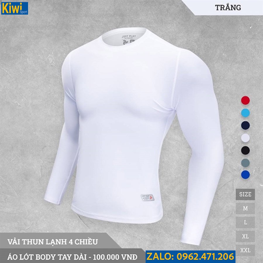 Áo Lót Body Giữ Nhiệt Tay Dài Thun Co Giãn 4 Chiều Mặc Chơi Bóng Đá, Trekking, Chạy Bộ, Trail Cực Đã TT17
