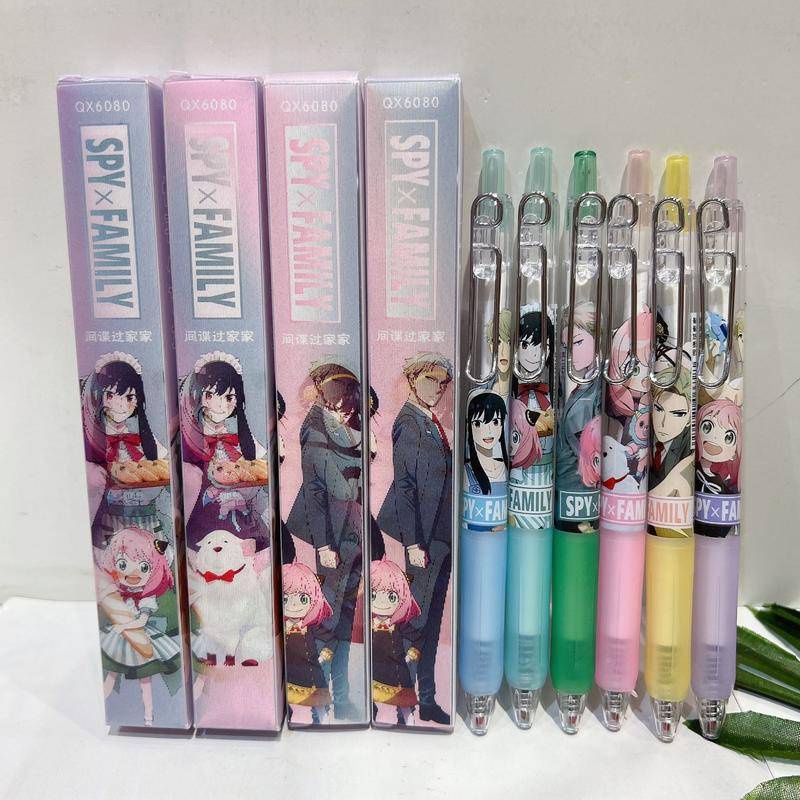 Bút Mực Nước Ngòi 0.5mm In Hình Anime SPYxFAMILY Loid Forger Anya Forger Dễ Thương Cho Học Sinh
