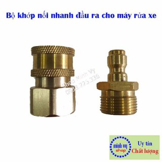 Bộ khớp nối nhanh đầu ra cho máy rửa xe áp lực cao, máy xịt rửa cao áp, máy rửa xe gia đình