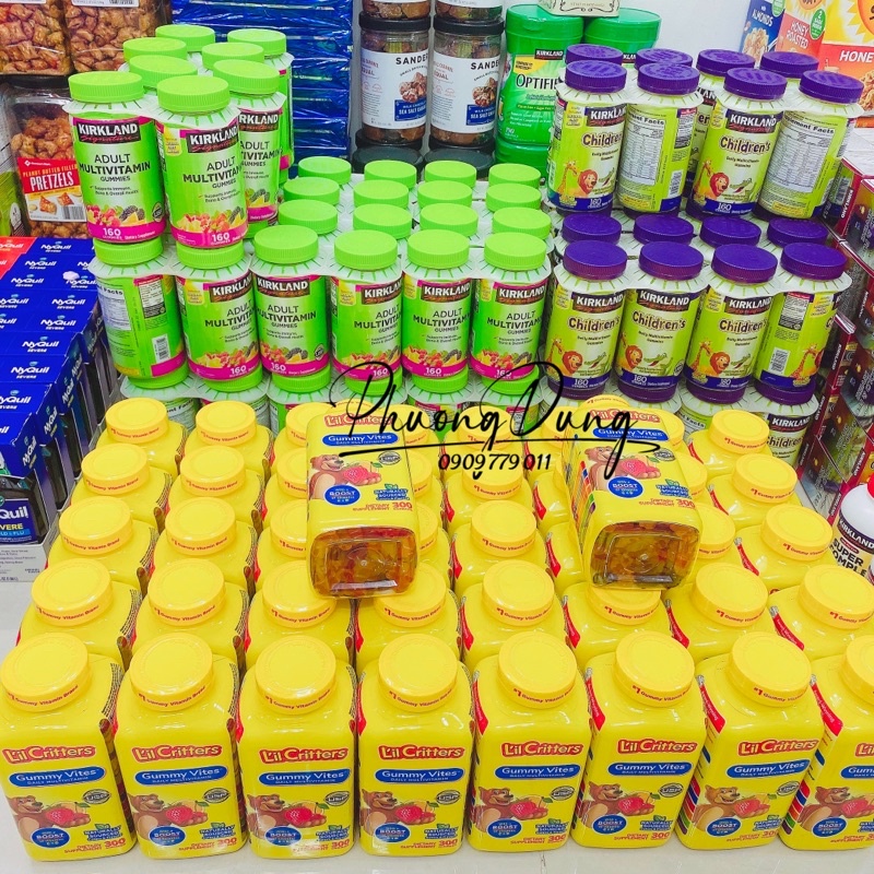 Kẹo dẻo L'il Critters Vitafusion Gummy Vites Complete Daily Multivitamin Mỹ 300 viên