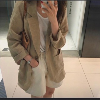 Pass lại áo Blazer linen của Mộc