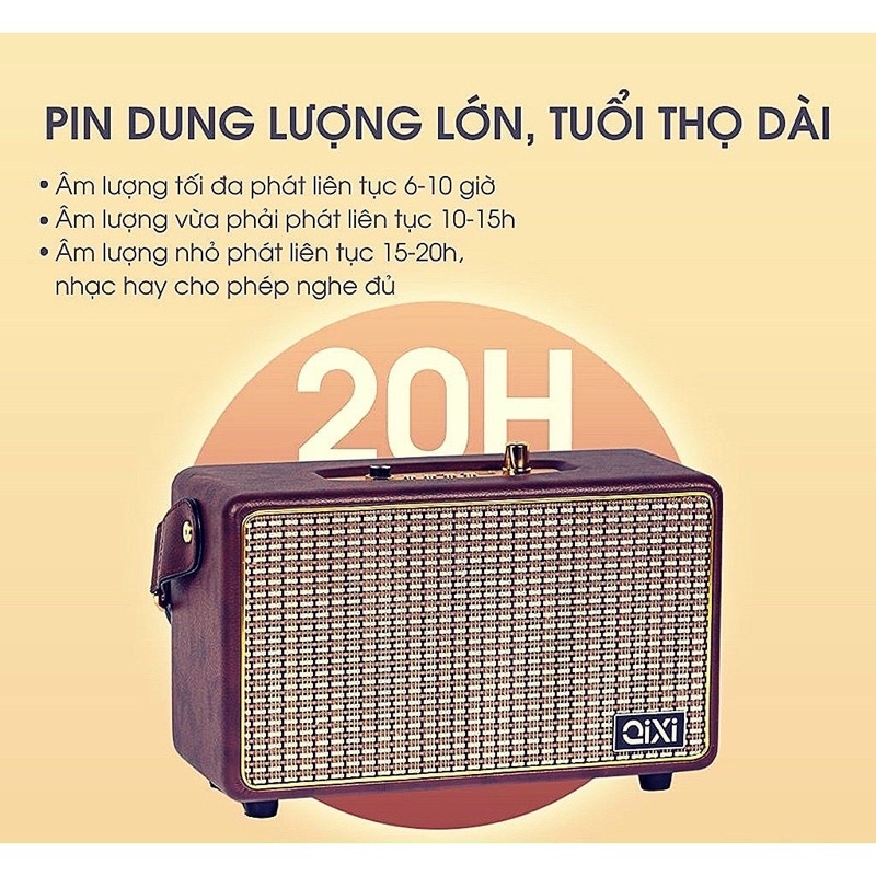 Loa Bluetooth Qixi bản update Công suất lớn | bass siêu trầm