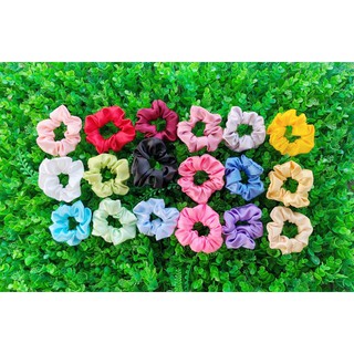 combo 100 scrunchies trơn size 10cm