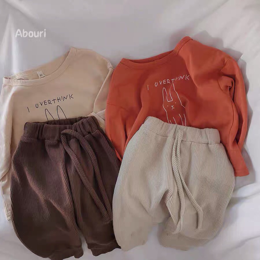 Đồ Bộ Dài Tay Cho Bé Trai Bé Gái, Bộ Thu Đông Dài Tay Abouri Cho Bé Cân Nặng Từ 8-28kg Quần Áo Trẻ Em BETHOKIDS