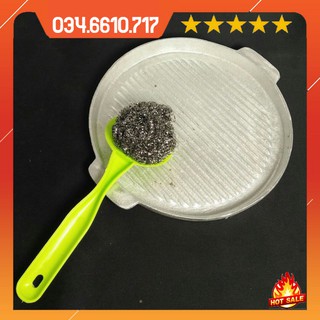 Dụng cụ cọ xoong nồi chảo có tay cầm