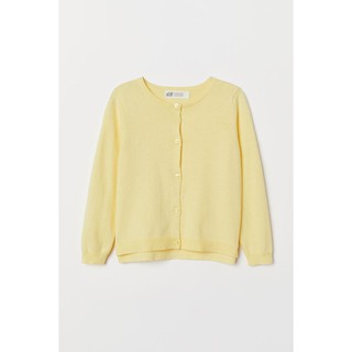 Áo khoác len Cardigan vàng HM H&M size 1.5-2, 2-4y_hàng chính hãng authentic