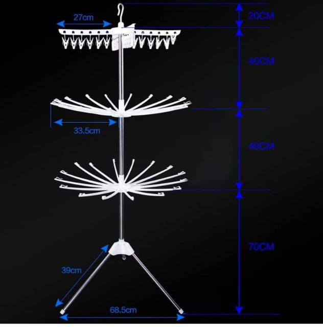 Giá phơi đồ đa năng gập gọn tiện ích