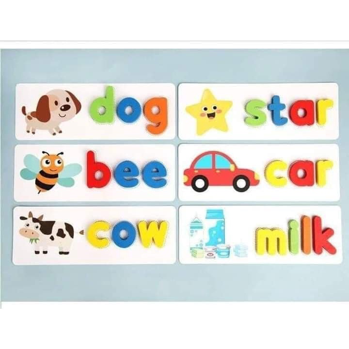 Spelling Game - Đồ Chơi Ghép Chữ Đánh Vần - Bộ Ghép Vần Tiếng Anh Cho Bé