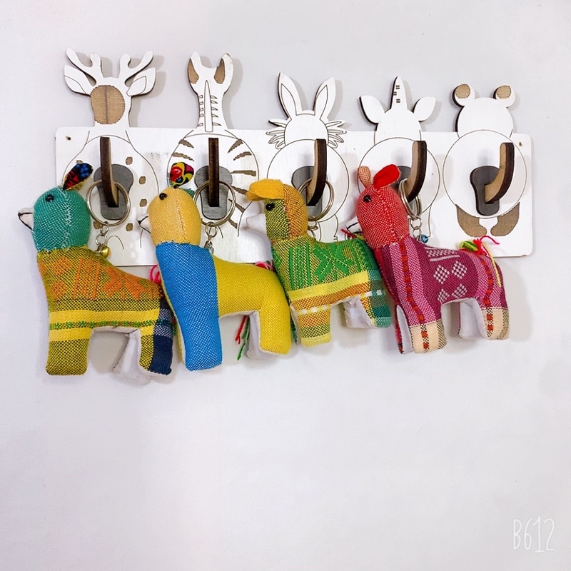 Móc khoá thổ Cẩm hình cún xinh