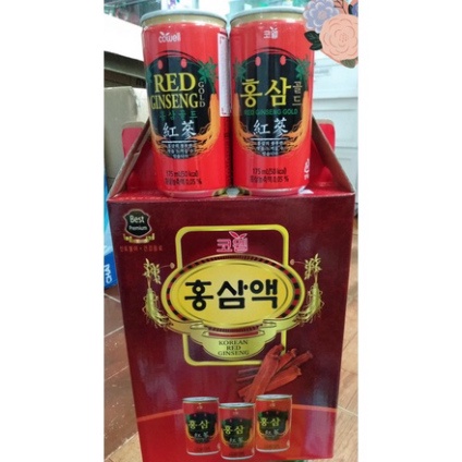Nước Hồng Sâm Xách 12 Lon * 175ml [ Hàng Mới Về ]