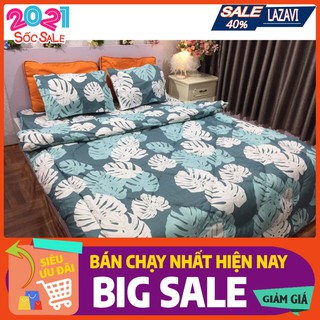 Free ship Chăn phao siêu nhẹ cotton poly mẫu lá khoai