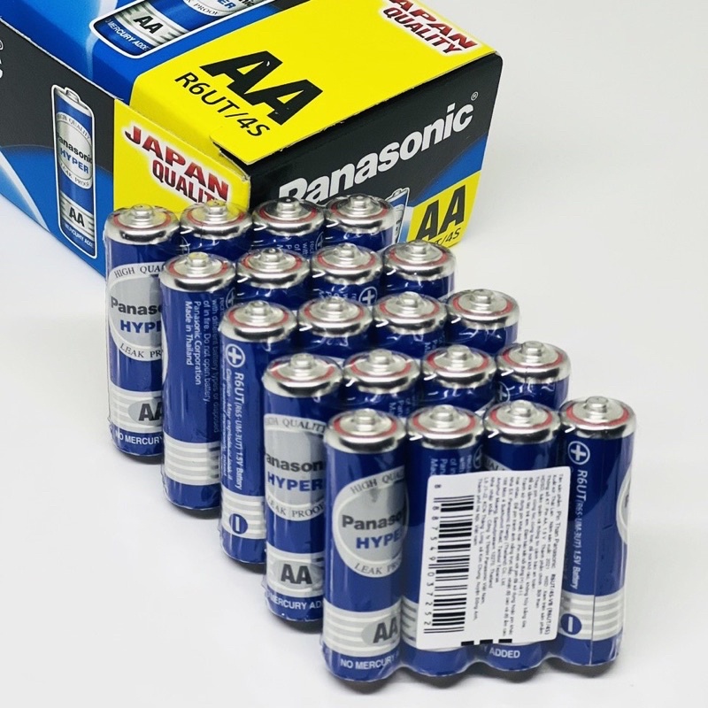 Hộp 60 viên pin AA Panasonic tiểu xanh 1,5V R6UT/4S chính hãng