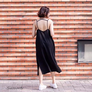 Đầm maxi hở lưng đan dây cực xinh