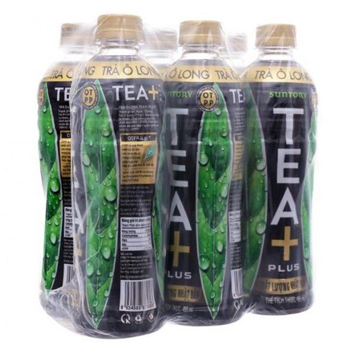 Lốc 6 chai Trà Ô Long Tea plus 455ml