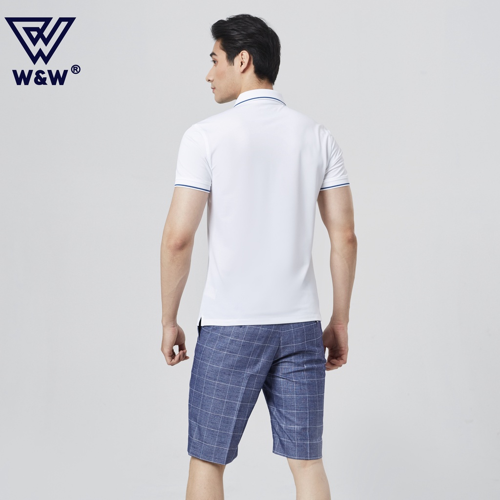 Áo Polo Nam Tay Ngắn W&amp;W Dáng Regular Fit Thoải Mái Phù Hợp Nhiều Vóc Dáng, Chất Vải Mềm Nhẹ Siêu Thoáng Mát WPO88R