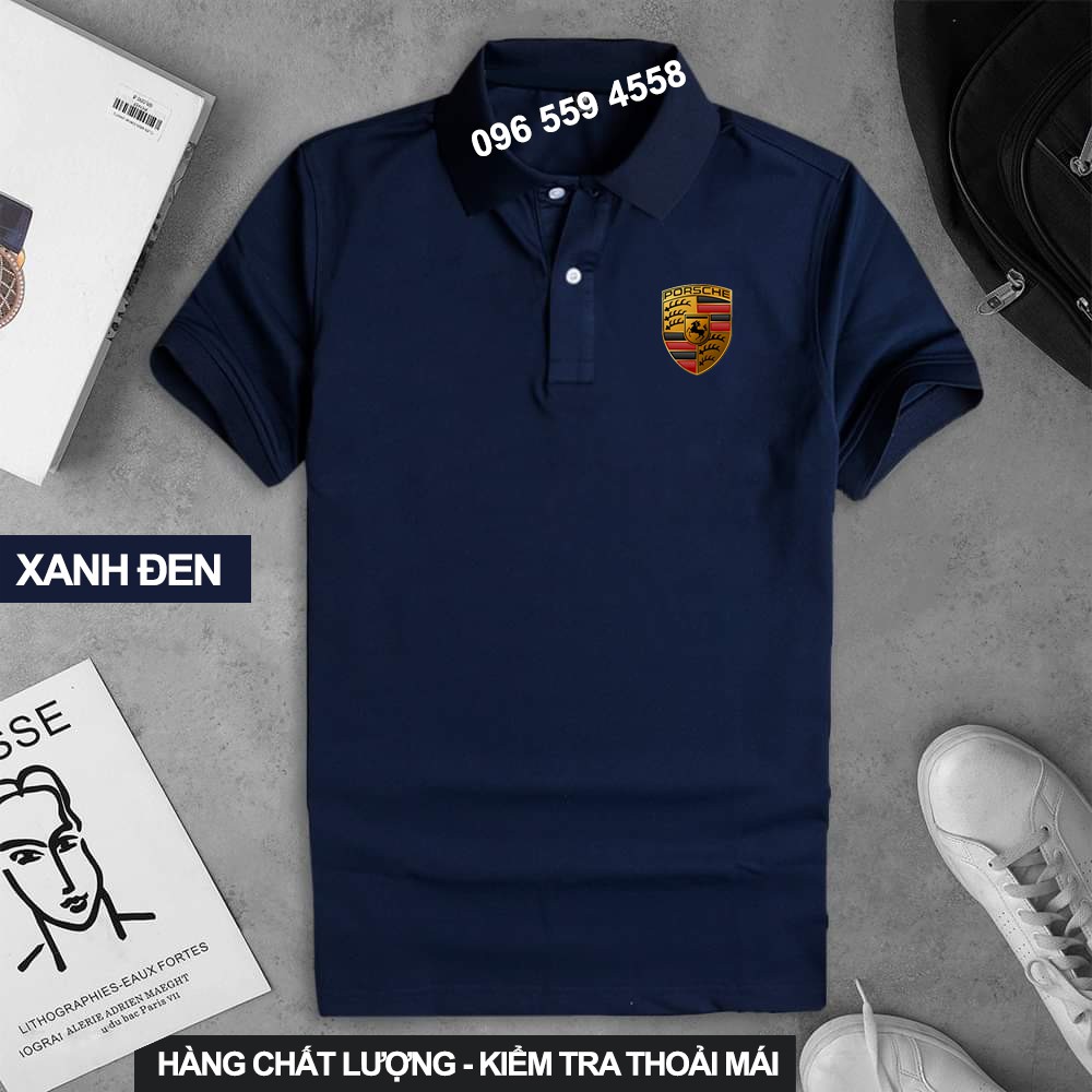 Áo thun Polo Porsche Cao Cấp - Polo có cổ Logo Hãng Xe Ô tô nhiều màu sang trọng, lịch lãm, đẳng cấp, thời trang | BigBuy360 - bigbuy360.vn