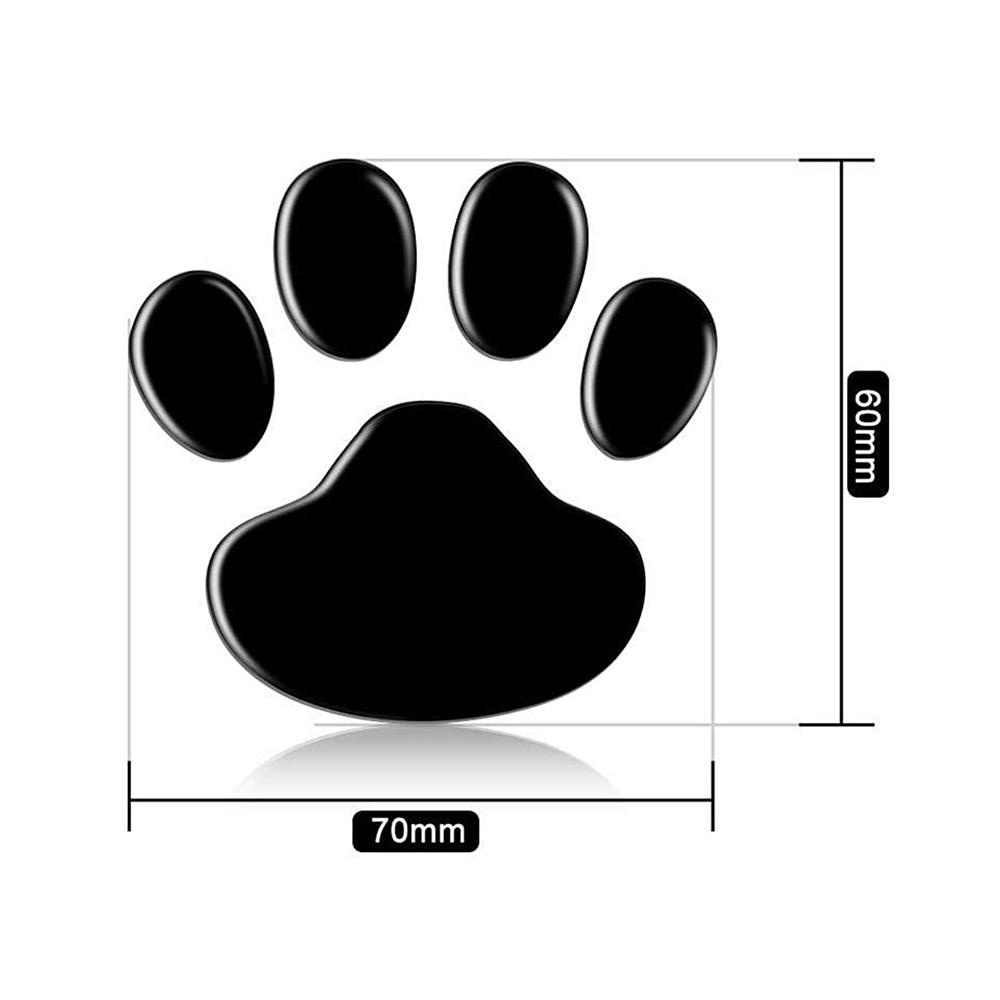 Bộ 2 Sticker Dán Trang Trí Cửa Xe Hơi Hình Dấu Chân