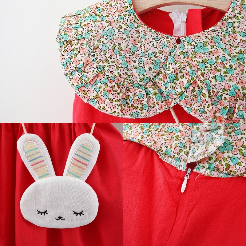 Bé gái ăn mặc mùa hè thời trang dễ thương không tay đầm công chúa bé gái 1-5 tuổi