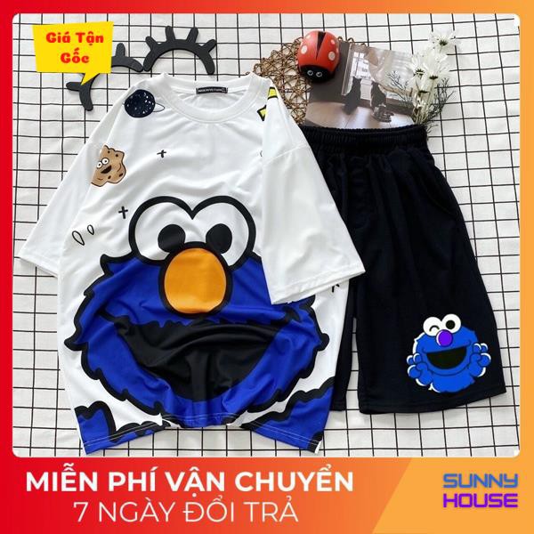 [Xưởng Giá Gốc] Set đồ bộ ngắn cartoon hoạt hình .Unisex form rộng Xưởng Giá Gốc Mã SP002044