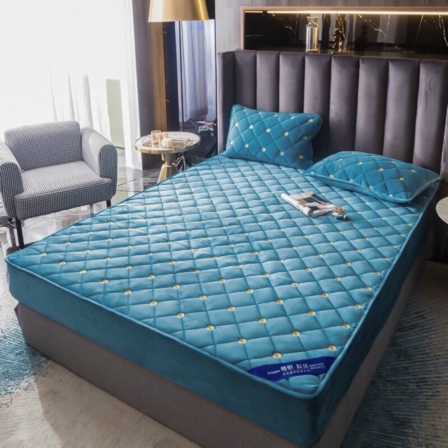 GIẢM GIÁ SÉT 3 MÓN NỈ NHUNG THÊU HOA CÚC ĐỦ SIZE LOẠI 1