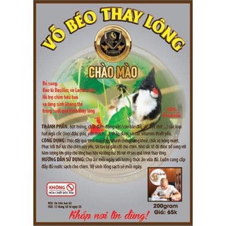 cám chim vỗ béo thay lông lão đại
