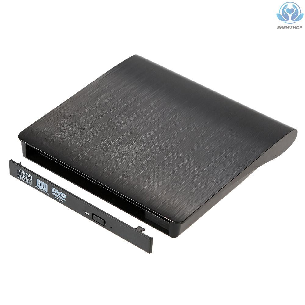 【enew】Ultra Slim Portable USB 3.0 SATA 12.7mm External Optical Disk Drive Case Box for PC Laptop Notebook