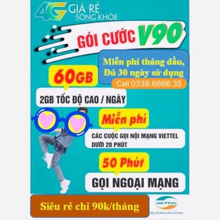 Sim 09 có gói cước V90 sẵn 30 ngày sử dụng