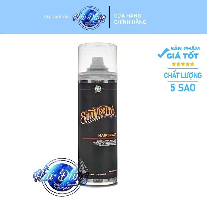 [CHÍNH HÃNG USA] Gôm Xịt Tóc Suavecito Hairspray - 283gr