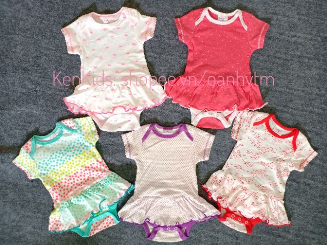 (3-11kg) Body váy bé gái chất đẹp BABY WEAR