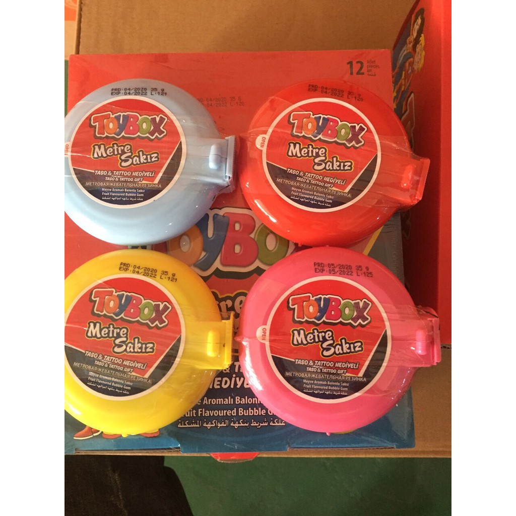 Singum Toybox cuộn to - Kẹo cao su cuộn vị trái cây Toybox cuộn to
