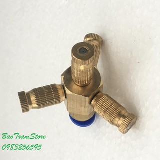 Bep phun sương 4 hướng chất liệu đồng thau cho hệ thống phun sương